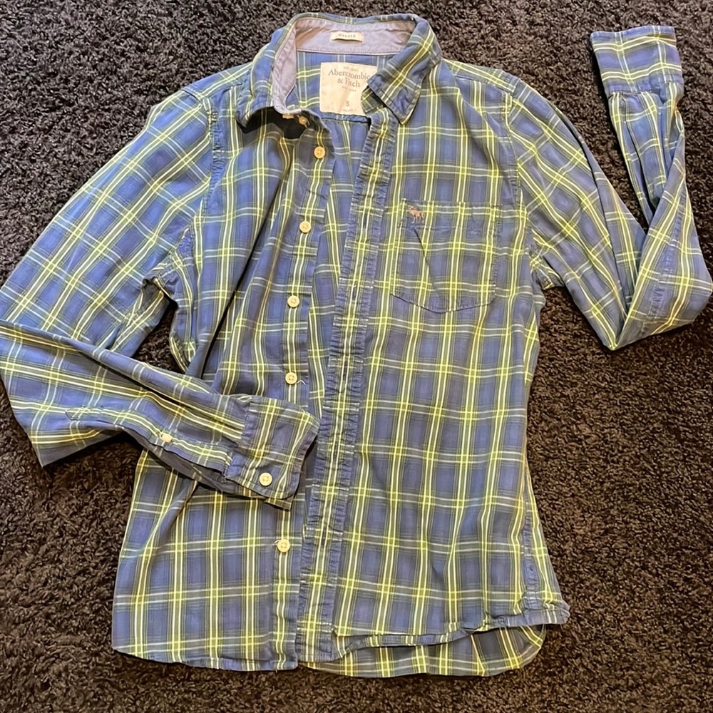 Abercrombie plaid button down